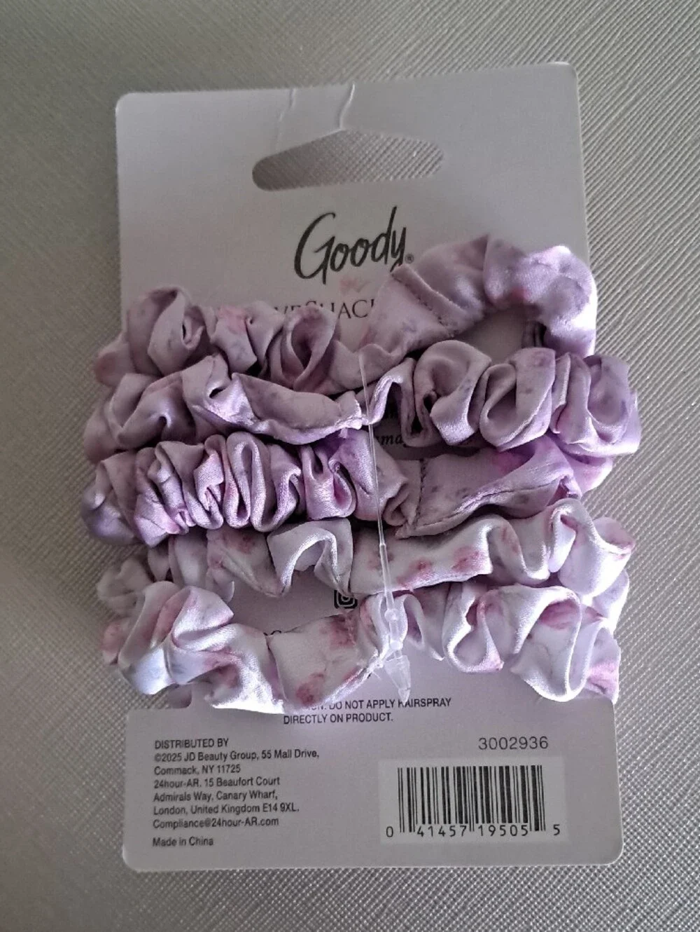 LoveShackFancy Satin Scrunchies - Light Lavender Mix (5 ct)